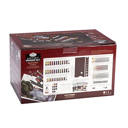 Royal & Langnickel Premier Multi-Media Painting Chest, 80-Piece Art Set - WoodArtSupply