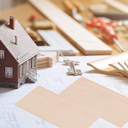 Basswood Sheets Unfinished Plywood for Crafts - 5 PCS 1/16 x 8 x 12Inch Thin Wood Sheet for Craft DIY DAMI