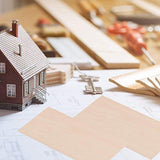 Basswood Sheets Unfinished Plywood for Crafts - 5 PCS 1/16 x 8 x 12Inch Thin Wood Sheet for Craft DIY DAMI