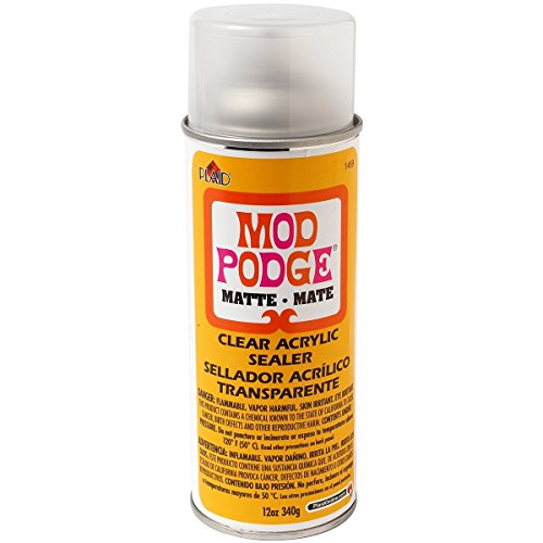 Mod Podge Clear Acrylic Sealer (12-Ounce), 1469 Matte 2 Pack Mod Podge
