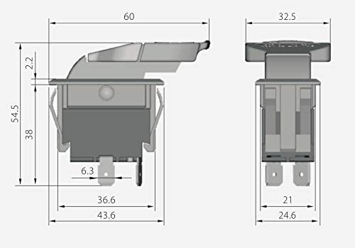 HQRP On-Off Paddle Switch Compatible with Dewalt, Rockwell, Hitachi, Reliant, Performax, Dayton, Jet, Sears Craftsman Power Tools Planer Band Saw - WoodArtSupply