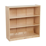 ECR4Kids Classic Bookcase, 36in, Adjustable Bookshelf, Natural ECR4Kids
