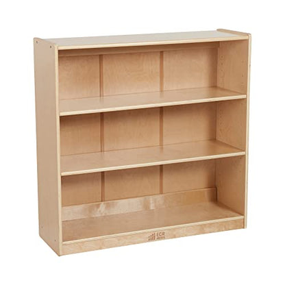 ECR4Kids Classic Bookcase, 36in, Adjustable Bookshelf, Natural - WoodArtSupply