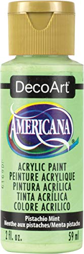 DecoArt Americana Acrylic Paint, 2-Ounce, Pistachio Mint - WoodArtSupply