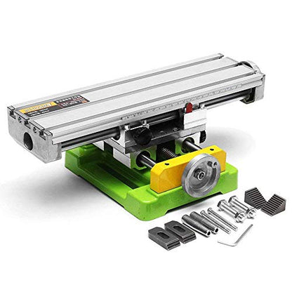 MultifunctionWorktable Milling Working Cross Table Milling Machine Compound Drilling Slide Table For Bench Drill Adjustme X-Y (6350 SIZE) - WoodArtSupply