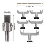 EXCEART 1 Set Bracelet Drill Bit Set Wooden Bracelet Maker Milling Cutter Set High Steel Wood Bracelet Ring Bangle Blades Woodworking Tool Kit for EXCEART