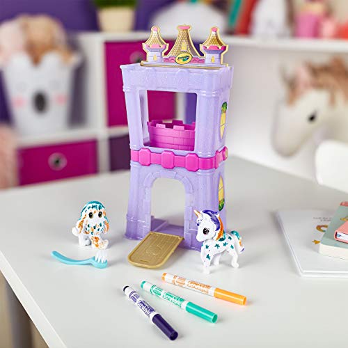 Crayola Scribble Scrubbie Peculiar Pets, Palace Playset with Yeti & Unicorn Toys, Kids Gifts for Girls & Boys, Ages 3, 4, 5, 6 - WoodArtSupply