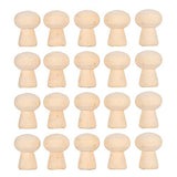 20 PCS Unfinished Wood Mushrooms Peg Dolls Bodies Mushroom Head for DIY Decoration Arts and Crafts Birch and Maple Wood Turnings GLOGLOW