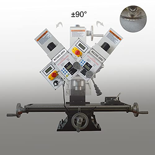 INTBUYING Benchtop Mini Milling Drilling Machine R8 High Precision Mill Drill Machine Micro Variable Speed Power Mill Drill Press 1100W Brushless - WoodArtSupply