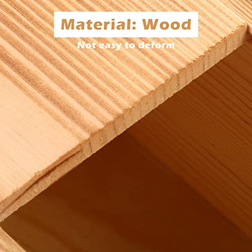 COHEALI Box Box Pull Out Wooden Box Wood Box Wood Packing Box Large Container Makeup Organizer Drawers Unfinished Treasure Chest Large Jewelry COHEALI