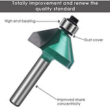 KOWOOD Pro Router Bits Sets of 12Z Pieces 1/4 Inch Shank, Professional Woodworking Tools (12Z 1/4 Shank) KOWOOD