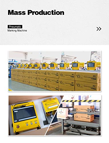 US Stock 100W Pneumatic Dot Peen Metal Marking Machine Engraving Size 120x50mm(4.7X2inch) with Digital Control Depth 0.02-1 mm Pneumatic Metal XINCHENG PRECISION