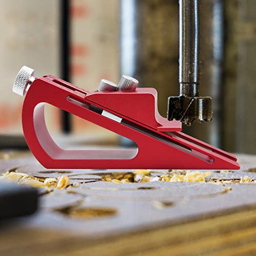 Adjustable Setup Block Height Gauge, Kingson Aluminum Precision Woodworking Tools for Router and Table Saw Accessories, 1/64" up to 1-1/16" Range, Kingson