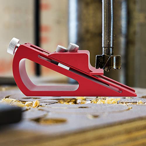 Adjustable Setup Block Height Gauge, Kingson Aluminum Precision Woodworking Tools for Router and Table Saw Accessories, 1/64" up to 1-1/16" Range,