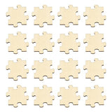 KitBeads 100pcs Random Blank Wooden Puzzle Pieces Laser Cut Unfinished Wood Ornaments Puzzle Shape Wooden Embellishments for Crafts Home Decorations KitBeads