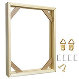 Texas Art DIY Wood Stretcher Bars for Canvas Solid Frame Kit Easy to Assemble Gallery Wrap Oil Painting Wall Posters Customized Wooden Kit, white, 12 Texas Art