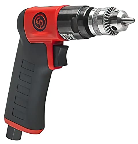 Chicago Pneumatic CP7300C - Air Power Drill, Hand Drill, Power Tools & Home Improvement, 1/4 Inch (6.5 mm), Keyed Chuck, Pistol Handle, 0.31 HP / 230 - WoodArtSupply