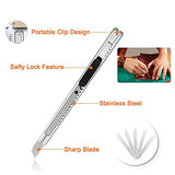 Famomatk 27PCS Craft Weeding Tools for Vinyl Kit,Utility Knife Set with 12Inch Paper Cutter Trimmer for Scrapbooking,Silhouettes,Cameos,DIY Art Famomatk