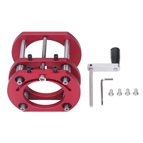 Router Lift Base,Aluminum Alloy and Stainless Steel, 4 Jaw Clamping Router Table Lifting System Base, Woodworking Tool for 64-66mm Diameter - WoodArtSupply