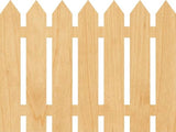 3 Pcs Picket Fence Supply 3" Wooden Shape Ornaments Unique Unpainted Smooth Surface Unfinished Laser Cutout Wood Sheets Boards for Crafts 1/8 Inch WoodArtSupply