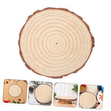 BESPORTBLE Painting Blank Board Unfinished Wood Slices Round Wooden Discs Round Wood Slabs Unfinished Wood Shapes Blank Wood Slice Wood Rounds Wooden BESPORTBLE