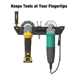 UNITEDPOWER Angle Grinder Holder - 2 Bay Angle Grinder Rack/Stand Storage Rack with Cord Hanger, Wall mount Bracket for Cutters Polishers, Garage and UNITEDPOWER