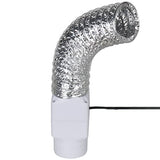 2 Inch Antidious Fume Extractor with Speed Controller & 20 Feet of Ducting 18W Inline Exhaust Fan Smoke Soldering DIY Fan for Soldering Work Laser DAYDAY helper