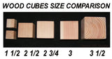 3-Inch Natural Unfinished Wood Blocks - Set of 96 (Ninety six) Wooden Cubes (Each is 3 Inches Square) Steve's Gift Shoppe