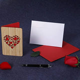 Della Stella | Valentines Day Card | Handmade Bamboo Wooden Anniversary Cards for Wife,Husband,Her,Girlfriend | Wooden Memorable Valentine's Gifts Della Stella