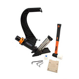 Freeman P50LSLW Lightweight Pneumatic 2-in-1 15.5-Gauge and 16-Gauge 2" Flooring Nailer / Stapler with Flooring Mallet and Interchangeable Base Freeman