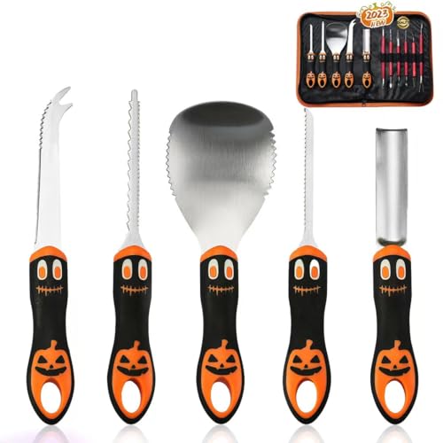 WeKit Pumpkin Carving Kit for Adults & Kids with Professional Detail Sculpting Tools11 PCS - WoodArtSupply