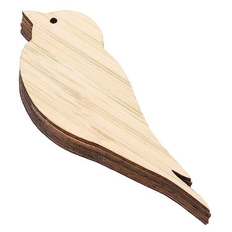 Operitacx 6pcs Blank Bamboo Bookmark Unfinished Wood Hanging Tags Blank Labels Craft Unfinished Wood Bookmarks CNA Gifts Handmade Gifts DIY Hanging Operitacx