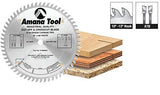 Amana Tool - 610600C Electro-BLU Carbide Tipped Cut-Off & Crosscut 10" Dia x 60T ATB Amana Tool