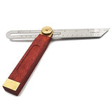 LYFJXX Bevel Gauge, Sliding Bevel Gauge, 8 Inch T Bevel Angle Finder with Wooden Handle T Measurements Ruler for for Craftsman Carpenter LYFJXX