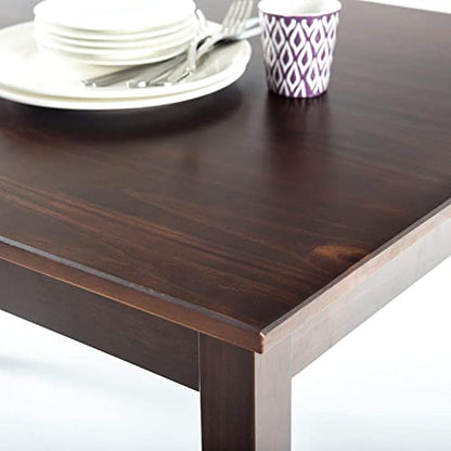 ZINUS Juliet Espresso Wood Dining Table, Table Only, 45 in x 28 in x 29 in