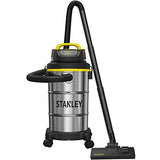 Stanley Wet/Dry Vacuum, 5 Gallon, 4 Horsepower, Stainless Steel Tank - Silver+yellow+black - SL18130 Stanley