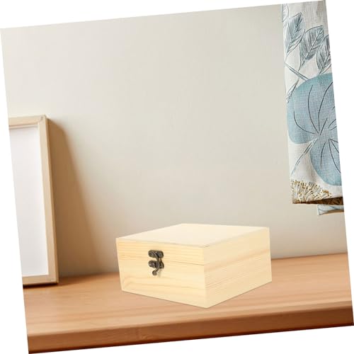 Yardenfun Box Solid Wood Jewelry Box Packing Hair Clip Organzier Necklace Storage Hairpin Storage Decor Jewelry Case Wood Storage Case Variety Paint Yardenfun