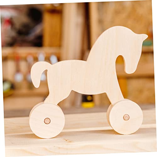 EXCEART 60 Pcs Log Wheel Wood Steering Wheel Toy Model Building Kits Unfinished Wood Wheels 1/4 Dowel Rod Children DIY Toys Dowels Car Accesories EXCEART