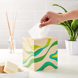 Unfinished Wood Tissue Box Cover for DIY Custom Design, Square Wooden Tissue Cover Holder with Slide Out Bottom for Home Decor, Arts & Crafts, Kid's Juvale