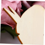 TEHAUX Unfinished Wood Cutouts Unfinished Wood Ornaments Wooden Chips Crafts Sawdust Wood Carving Puzzle Bamboo Decorative Items TEHAUX