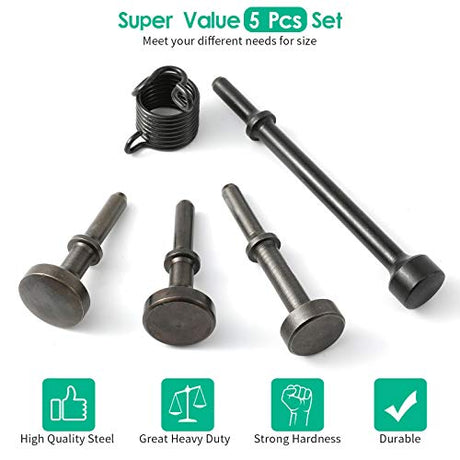 Anndason 5 Pcs Smoothing Pneumatic Air Hammer Pneumatic Chisel Bits Tools Kit Anndason