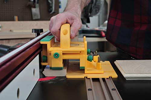 MICROJIG GRR-RIPPER GR-200 Advanced Adjustable Table Saw Pushblock, Yellow MICRO JIG