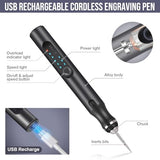 HOTROSE Electric Engraving Pen with 37 Bits, USB Rechargeable Cordless Engraving Machine, Portable DIY Rotary Engraver for Jewelry Wood Glass Stone Hotrose