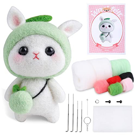 BAGERLA 1 Set Animal Needle Felting Kit, Wool Needle Felting Beginner Kits with Instructions and Needle Felting Basic Tools, Felting Needles, Felting BAGERLA