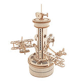 Rowood 3D Wooden Puzzles for Adults, Toy Airplane Activities for Kids, Music Boxes for Girls, Gift for Family on Father's Day/Birthday/Christmas - RoWood