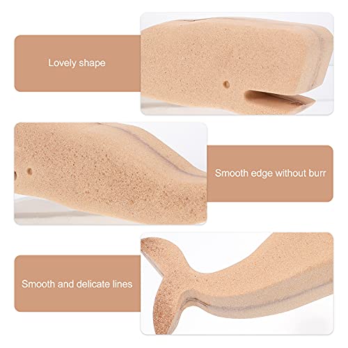 PartyKindom 1Pc Whale Ornament Whale Wooden sea Animal Decors DIY Wood Ornaments Wooden Whale Sculpture Wood Carving Sculpture Wooden Whale Decor PartyKindom