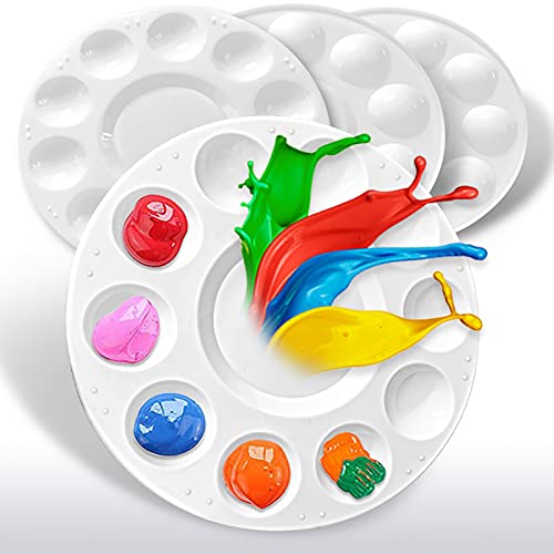 Hulameda 4ps-Paint Tray Palettes, Paint Pallet, Paint Holder, Painting Palette, Plastic Palette, Paint Tray Pallets for Kids to Painting or Have a Hulameda