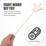 Toyvian 8pcs Children's Wand Glow Fairy Retinol Wand Diy Unfinished Wand Princess Party Supplies Wand Making Kit Birthday Crafts Wands Girl Manual Toyvian