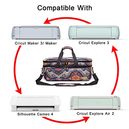 LZXYBIN Carrying Case for Cricut Maker 3/Maker/Explore 3/Explore Air 2, Bag  Only with Dust Cover, Organization and Storage Tote Bag for Cricut Bundle