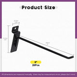 Swpeet 20Pcs 8 Inch Heavy Duty Slatwall Hooks Assortment Kit, Slatwall Accessories Slatwall Panel Hooks Garage Organization Slat Wall Hooks Pegboard Swpeet